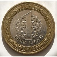 Турция 1 лира 2018 год