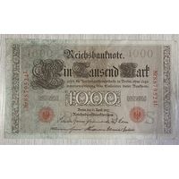 Банкнота 10000 марок 1910 год. Красная печать. Германская империя. С рубля без МЦ.