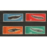 БАТ(Британская Антарктическая Территория)-1977 (Мих.64-67) , ** , Морская фауна,Киты(полная серия)
