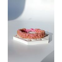 Широкий вязаный браслет из бисера