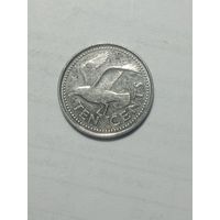 Барбадос 10 центов 2005 года .