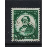 Оккупация Германии Французская зона Баден 1949 100 летие Конрадина Крейцера #53