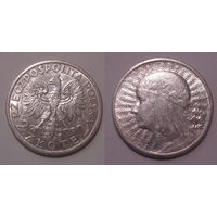 2 злотых (2 zlote) 1932 UNC