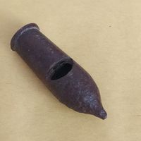 Старинный, военный свисток, (оловянный), РИ, оригинал-находка, рабочий (свистящий) - редкий предмет коллекционирования...