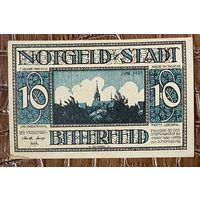 Нотгельд 10 пфеннигов 1921 год. Биттерфельд. Веймарская республика