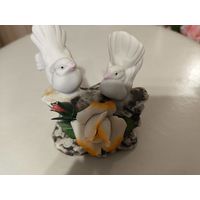 Винтажная скульптура "Голуби" известного итальянского бренда Capodimonte.