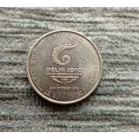 Werty71 Индия 5 рупий 2010 XIX Игры Содружества в Индии