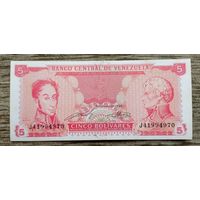Werty71 Венесуэла 5 боливар 1989 UNC банкнота