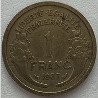 Франция 1 франк 1937 г.
