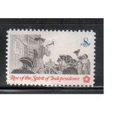 США-1973, (Мих.1094),  ** , 200-лет Америке, (одиночка)