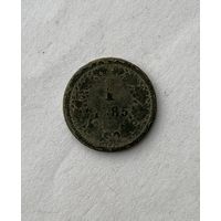 Австрия 1 крейцер 1885