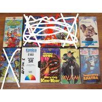 Видеокассеты с мультфилмами,Цена за 1 кассету