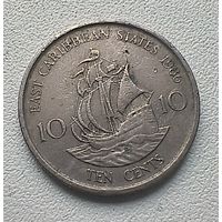 Восточные Карибы 10 центов, 1986  5-1-23