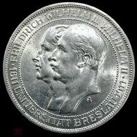 3 марки 1911 Пруссия университет Браслау