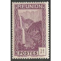Реюньон. Водопад. 1933г. Mi#125.