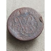 Распродажа - 2 копейки 1757г.,РИ,ЕЛИЗАВЕТА ПЕТРОВНА