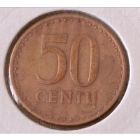Литва. 50 центов 1991 года.