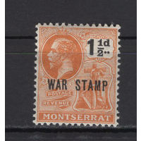 1917 Монтсеррат** Георг V  Военный сбор SG#62