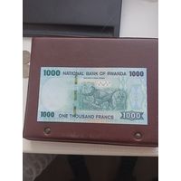 РУАНДА 1000 франков 2019 год