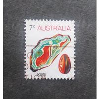 Марка Австралия 1974 год Минерал