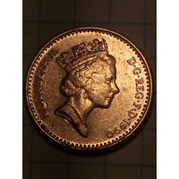 5 пенсов  Великобритания 1990 год.
