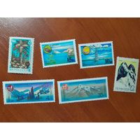 ЭКОЛОГИЯ, ЗАПОВЕДНИКИ (6 чистых марок СССР)