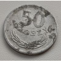 Польша 50 грошей, 1949 Алюминий, 1.6гр (14-14-33)