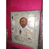 Старинная икона , доска письмо.