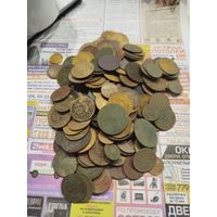 Лот старых монет,190 шт.с рубля