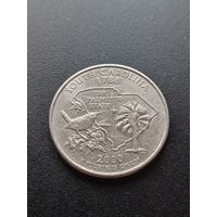 США 1 квотер 25 центов 2000 г.  D - Южная Каролина