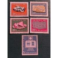 Швейцария 1961 Минералы и геология
