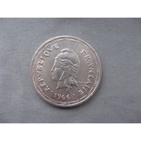 Новые Гебриды 100 франков 1966 год Кондоминиум Новые Гебриды (1966 - 1982)