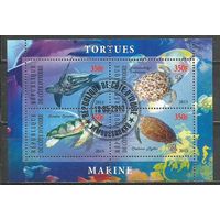 Кот д'Ивуар. Черепахи. 2013г. Блок.