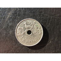 Норвегия. 1 крона. 2005. С 20 копеек. Распродажа коллекции. Смотрите другие лоты.