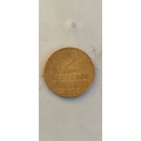 Уругвай 2 песос 2007