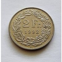 Швейцария 2 франка, 1992