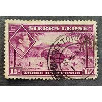 Марка Сьерра-Леоне 1938 год Сбор урожая риса