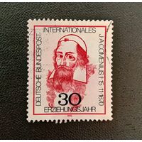 Марка Германия 1970 гол 300 лет со дня смерти Амоса Коменского