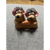 Фигурка мыши, сувенир, керамика