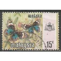 Малайские штаты(Малака). Дневная бабочка. 1971г. Mi#78.