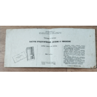 Таблица к счётам