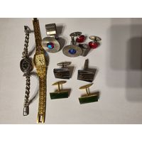 Часы, запонки