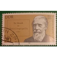 ГДР 1981. Немецкий писатель-романист Вильгельм Раабе 1831-1910