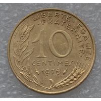 Франция, 10 сантимов 1976 г.