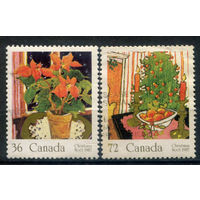 Канада - 1987г. - Рождество - 2 марки - гашёные. #3-WB-94-KS-7