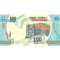 Мадагаскар 100 ариари образца 2017 года UNC p97(1)