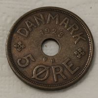 Дания 5 эре, 1928 (1-2-24)