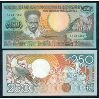 Суринам 250 гульденов 1988 год, UNC