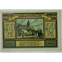 РАСПРОДАЖА!!! - ГЕРМАНИЯ КОМУННА АЛЬТЕН и ФРАУЭНБРЕЙТЮНГЕН (ТЮРИНГИЯ) 50 пфеннигов 1921 год (третий сюжет) - UNC!