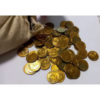 Монеты СССР 2 копейки 1991 В БЛЕСКЕ Банковский мешок.Общий вес около 5 кг